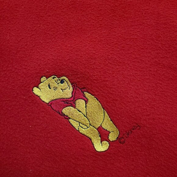 Vintage Disney Winnie the Pooh Embroidered Baby Blanket Throw 44x58 - Picture 3 of 3